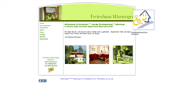 Desktop Screenshot of ferienhaus-wanninger.de